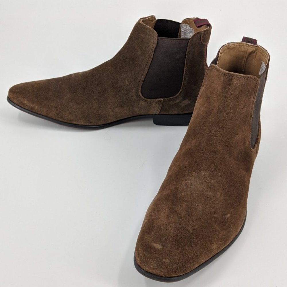 Find Albany Men's Chelsea Boots Brown Suede (11)